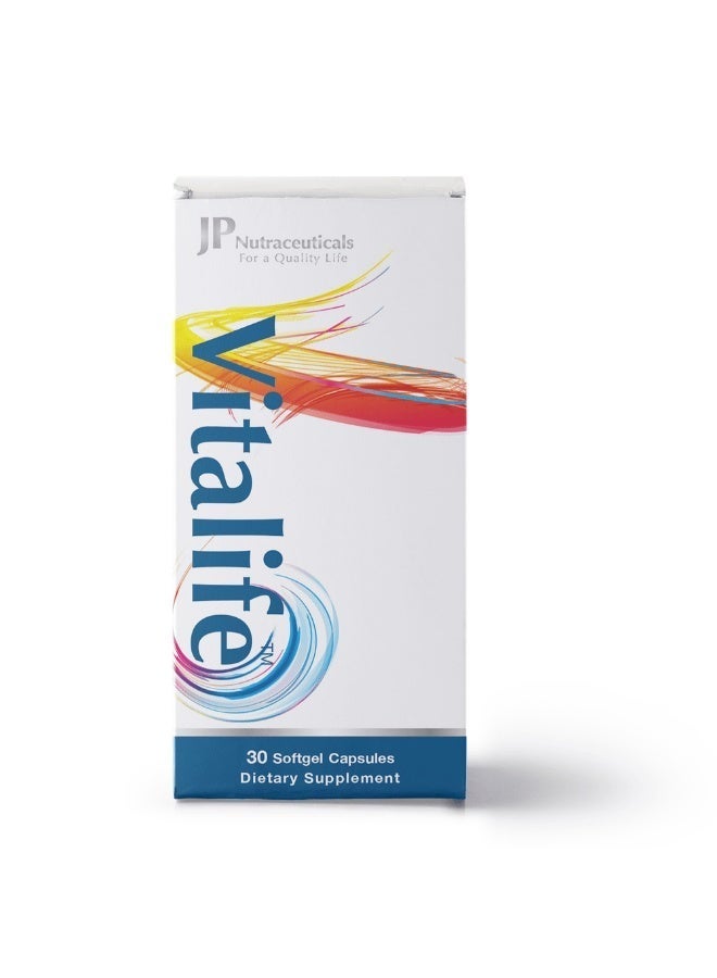 JP Nutraceuticals Vitalife 30 Softgel Capsules - Image 3